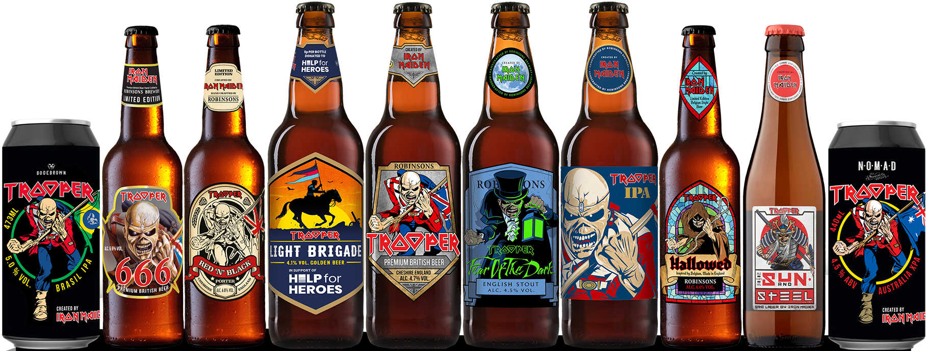 iron maiden trooper beer merchandise